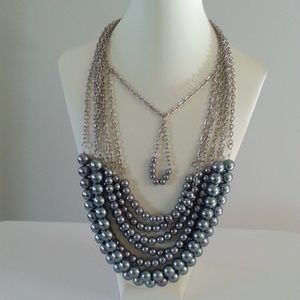 Ladies silver necklace